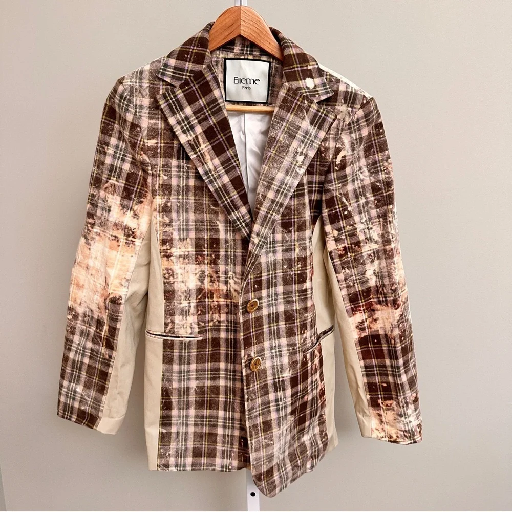 Elleme
checked single-breasted blazer size 34/4 women - Picture 2 of 5